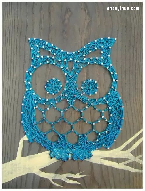 String Art藝術(shù) 利用釘子和線DIY裝飾畫 -  rpnrmr.com