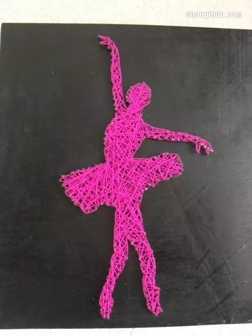 String Art藝術(shù) 利用釘子和線DIY裝飾畫 -  rpnrmr.com