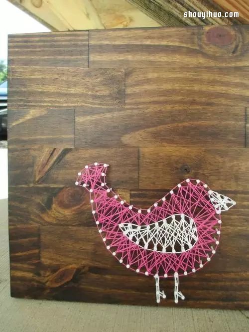 String Art藝術(shù) 利用釘子和線DIY裝飾畫 -  rpnrmr.com