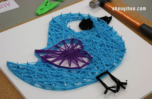 String Art藝術(shù) 利用釘子和線DIY裝飾畫 -  rpnrmr.com