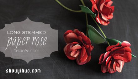 剪紙紅玫瑰的制作方法 帶詳細(xì)圖解步驟 -  rpnrmr.com