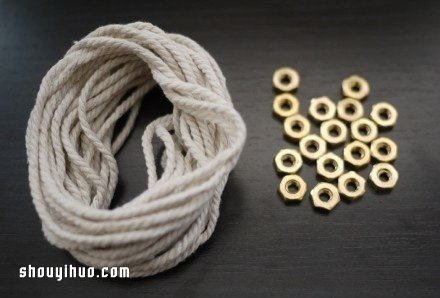 朋克風手鏈的編法圖解 要用到螺帽哦！ -  rpnrmr.com