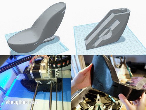 美女工程師親手3D打印帶收納空間的高跟鞋 -  rpnrmr.com