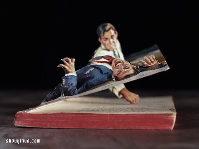 我的書…活過來了！有趣的3D剪紙書本藝術(shù) -  rpnrmr.com