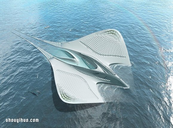 人類(lèi)的未來(lái)？能乘載7000人的蝠鲼外形海上城市 -  rpnrmr.com