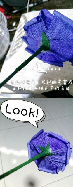 皺紋紙玫瑰花的折法 玫瑰花用皺紋紙折圖解 -  rpnrmr.com