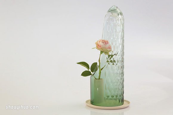 散發(fā)朦朧文藝美感 OP-vase手工玻璃花罩 -  rpnrmr.com