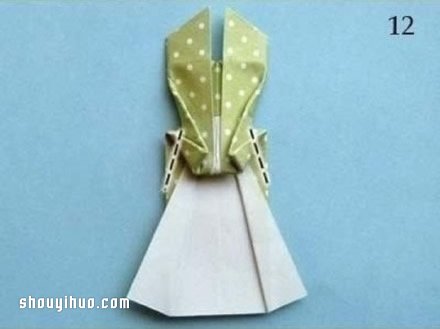 折紙衣服步驟圖 手工折連衣裙的折法圖解教程 -  rpnrmr.com