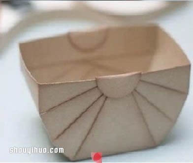 紙盒廢物利用 折紙制作帶拉手的收納盒圖解 -  rpnrmr.com