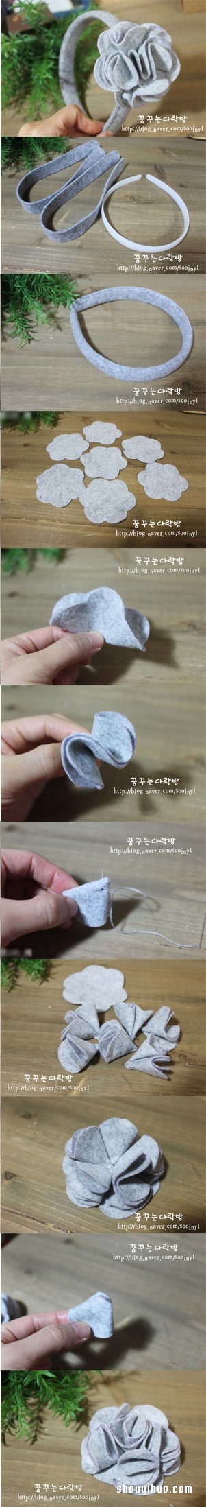 四款布藝發(fā)箍DIY教程 蝴蝶結(jié)布花裝飾任你選 -  rpnrmr.com