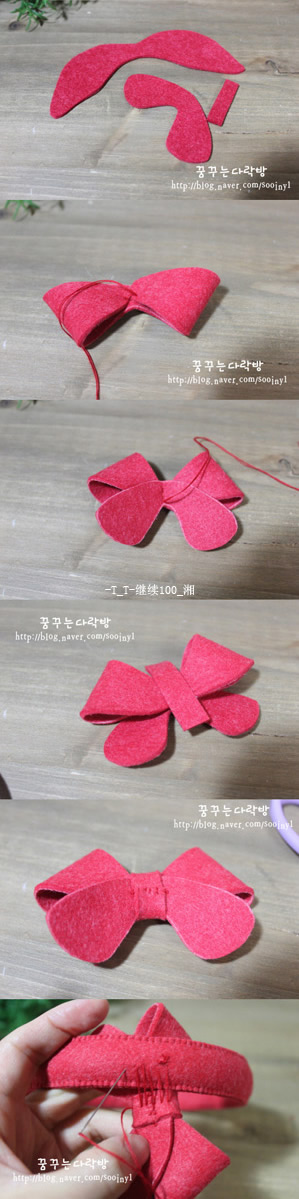 四款布藝發(fā)箍DIY教程 蝴蝶結(jié)布花裝飾任你選 -  rpnrmr.com