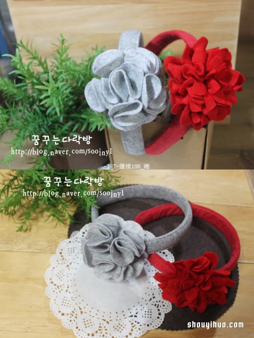 四款布藝發(fā)箍DIY教程 蝴蝶結(jié)布花裝飾任你選 -  rpnrmr.com