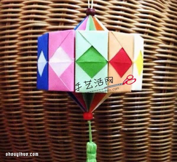 折紙燈籠制作方法圖解 簡單漂亮燈籠的做法教程 -  rpnrmr.com