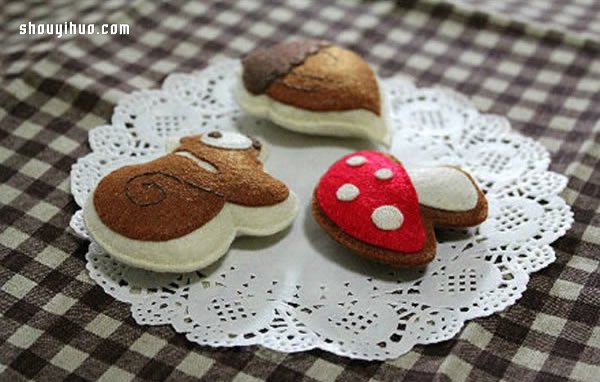 手工布藝DIY：可愛(ài)風(fēng)不織布小手工藝品 -  rpnrmr.com