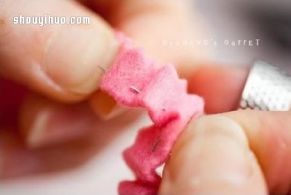 萌萌噠個性戒指布藝手工制作圖解教程 -  rpnrmr.com