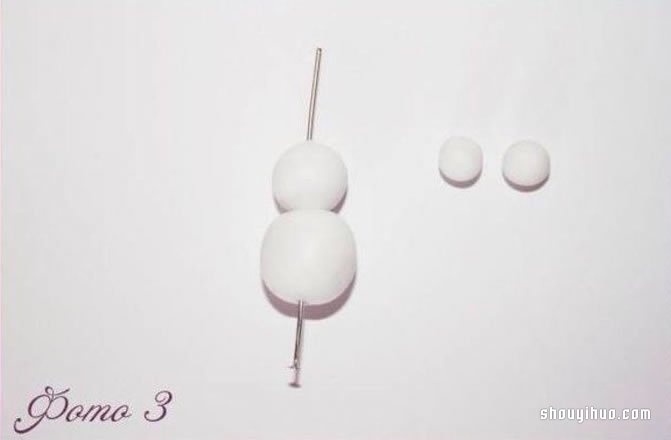 粘土雪人掛件DIY制作的方法步驟圖解教程 -  rpnrmr.com