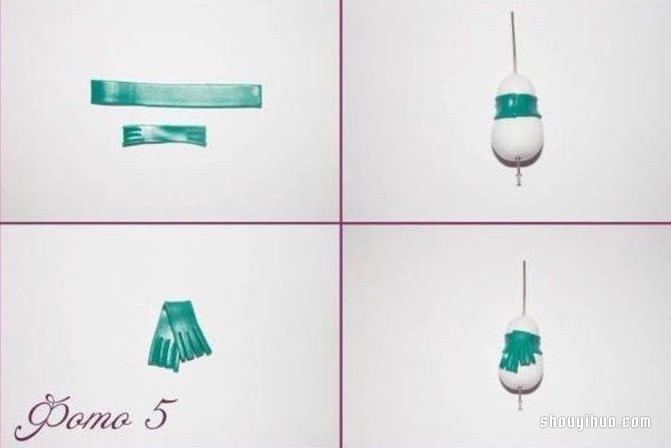 粘土雪人掛件DIY制作的方法步驟圖解教程 -  rpnrmr.com