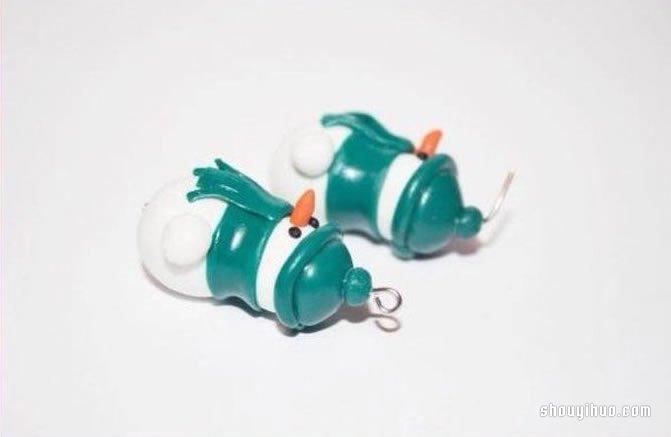 粘土雪人掛件DIY制作的方法步驟圖解教程 -  rpnrmr.com