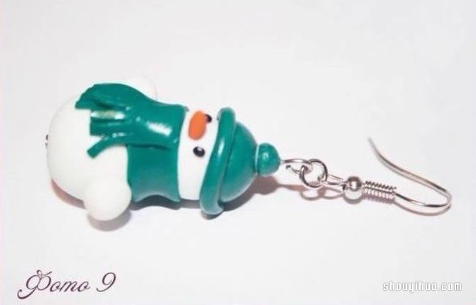 粘土雪人掛件DIY制作的方法步驟圖解教程 -  rpnrmr.com