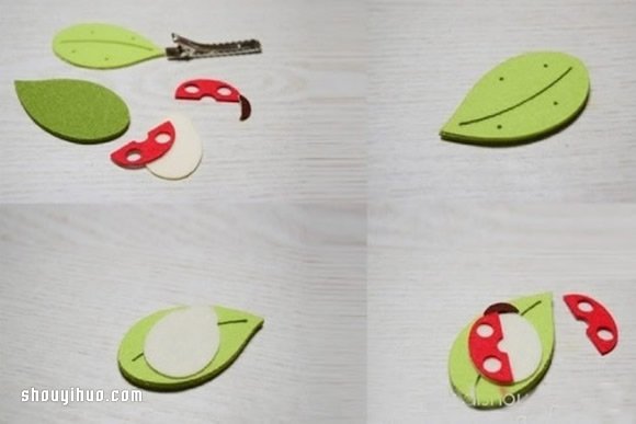 可愛兒童發(fā)卡頭飾DIY 布藝兒童發(fā)卡制作教程 -  rpnrmr.com