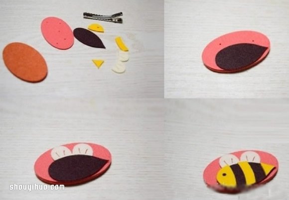 可愛兒童發(fā)卡頭飾DIY 布藝兒童發(fā)卡制作教程 -  rpnrmr.com