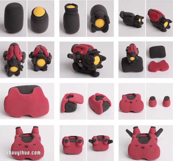 粘土制作機器人模型暴風赤紅手工DIY圖解教程 -  rpnrmr.com
