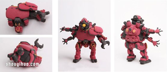 粘土制作機器人模型暴風赤紅手工DIY圖解教程 -  rpnrmr.com