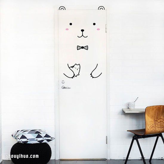 治愈系門貼設(shè)計(jì)：關(guān)門都擋不住的可愛(ài)魅力 -  rpnrmr.com