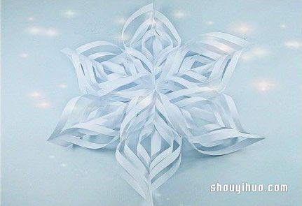 立體雪花的剪法圖解 手工立體雪花剪紙步驟圖 -  rpnrmr.com