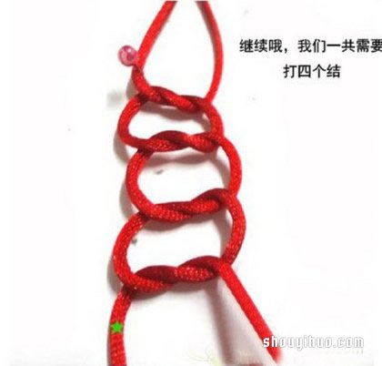 藻井結手鏈編法圖解 紅繩手鏈用藻井結編的步驟 -  rpnrmr.com