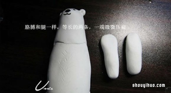 粘土白熊手工制作教程 粘土DIY北極熊步驟圖解 -  rpnrmr.com
