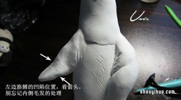 粘土白熊手工制作教程 粘土DIY北極熊步驟圖解 -  rpnrmr.com