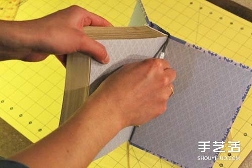 舊書(shū)廢物利用DIY改造針線收納盒的方法教程 -  rpnrmr.com
