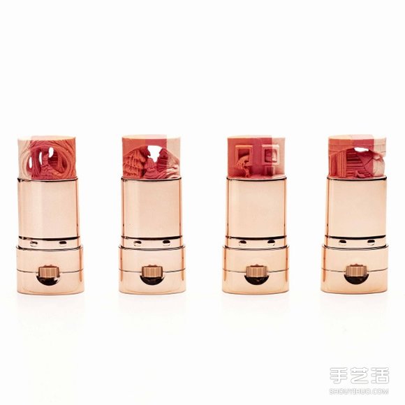 口紅上雕刻出知名人像 相當精致有趣的手工作品 -  rpnrmr.com