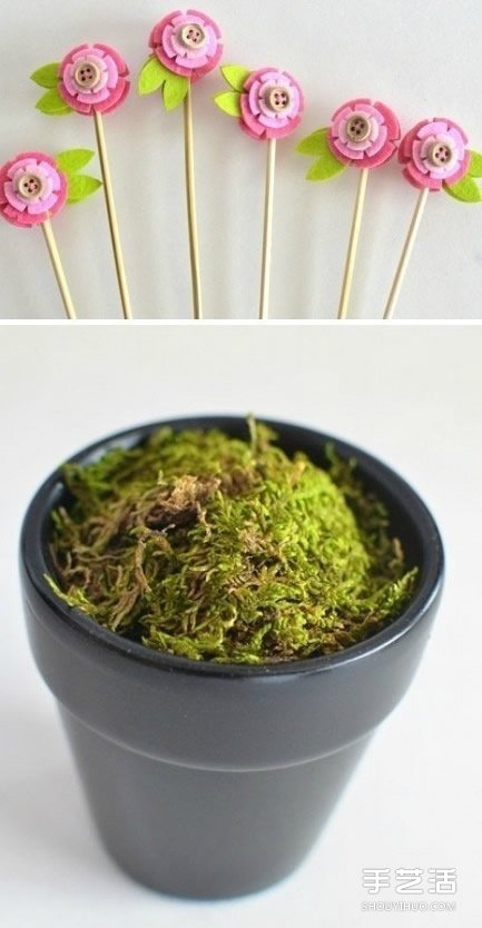 DIY創(chuàng)意手工布藝花插 花朵造型不織布花插制作 -  rpnrmr.com