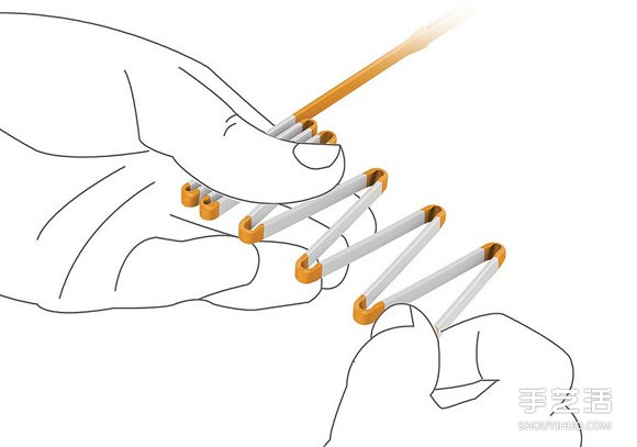 折合收納的耳機線設(shè)計 不用為耳機線打結(jié)煩惱 -  rpnrmr.com