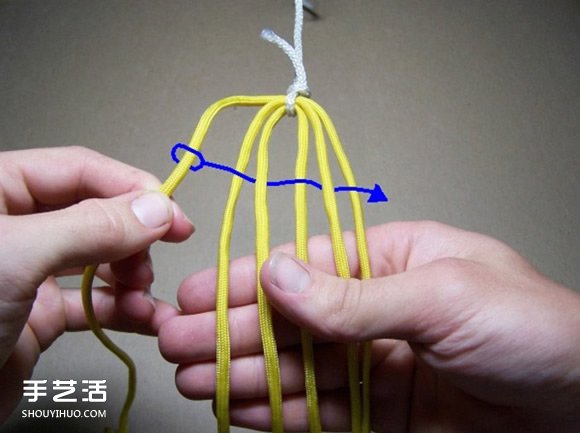 六股繩手鏈的編法圖解 六股繩編手鏈的方法 -  rpnrmr.com