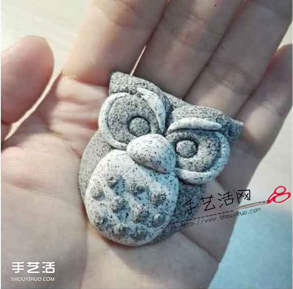 粘土貓頭鷹DIY手工制作圖解教程 雕塑感十足 -  rpnrmr.com