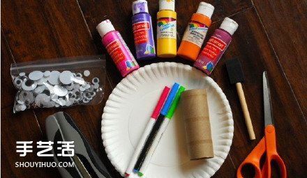 幼兒玩具小魚手工制作 利用衛(wèi)生紙卷筒和紙托盤 -  rpnrmr.com