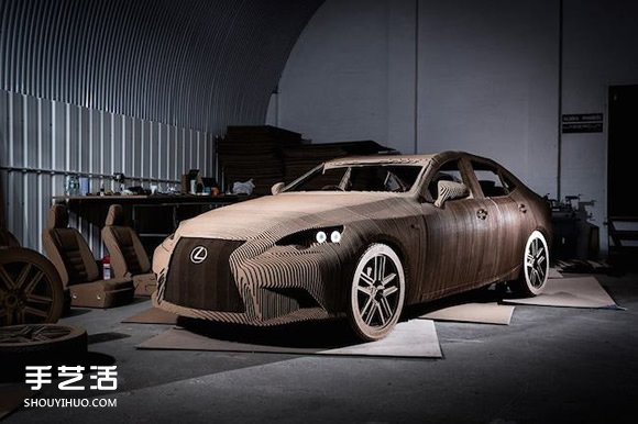 利用回收紙箱制作1：1完全復(fù)制的Lexus汽車 -  rpnrmr.com