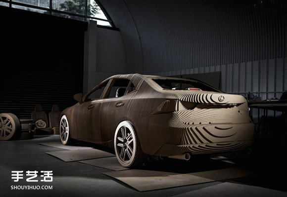 利用回收紙箱制作1：1完全復(fù)制的Lexus汽車 -  rpnrmr.com