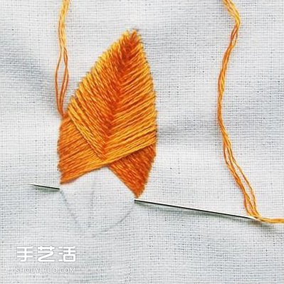 繡樹葉的方法步驟圖 樹葉手工刺繡圖解教程 -  rpnrmr.com