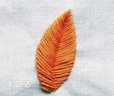 繡樹葉的方法步驟圖 樹葉手工刺繡圖解教程 -  rpnrmr.com