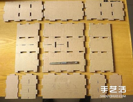 紙箱廢物利用手工制作好用的柜子的過程圖解 -  rpnrmr.com