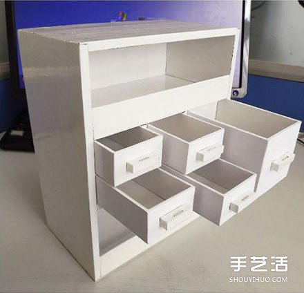 紙箱廢物利用手工制作好用的柜子的過程圖解 -  rpnrmr.com