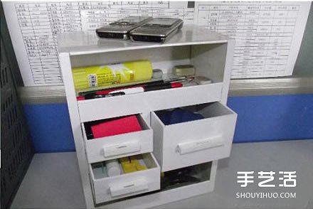 紙箱廢物利用手工制作好用的柜子的過程圖解 -  rpnrmr.com
