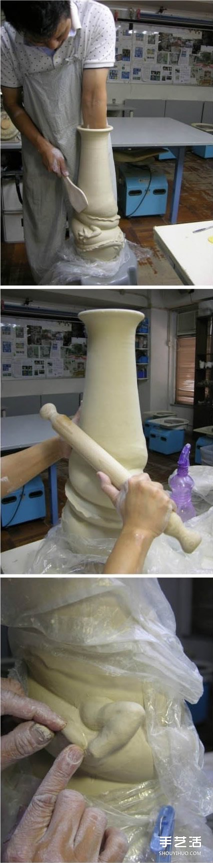 龍形陶瓷瓶DIY制作過(guò)程 中國(guó)龍盤旋陶瓷瓶制作 -  rpnrmr.com
