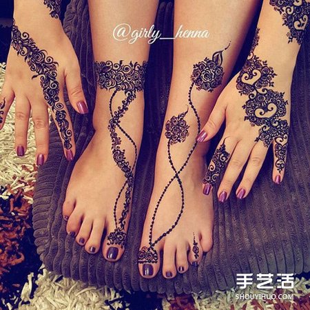 Henna印度傳統(tǒng)人體彩繪 不用紋身也能美美的 -  rpnrmr.com