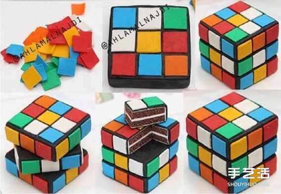 可愛超輕粘土魔方DIY手工制作圖解教程 -  rpnrmr.com