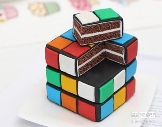 可愛超輕粘土魔方DIY手工制作圖解教程 -  rpnrmr.com